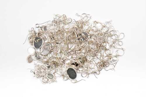 A group of findings in sterling silver