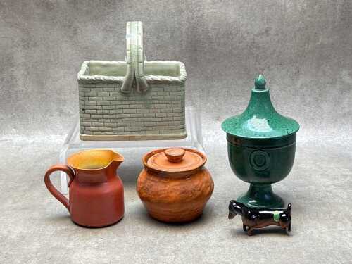 Group of ceramics including Beswick figure