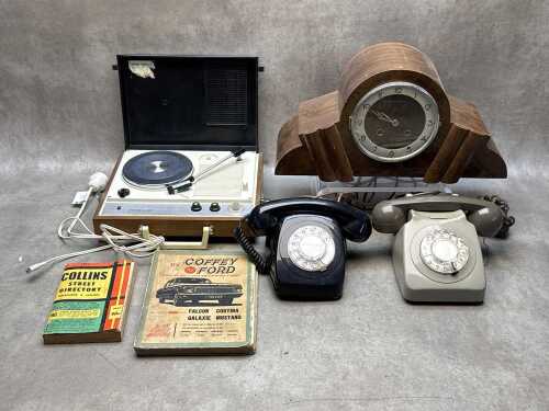 Rotary dial telephones, Princess portable record player