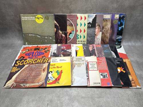 Vinyl records, mostly Rock and Pop, compilations