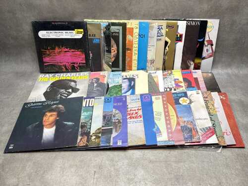 Vinyl records, including Electronic Music with John Cage