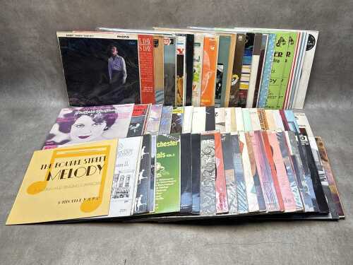 Vinyl records, including jazz, vocals, Carpenters
