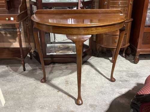 Queen Anne timber hall table