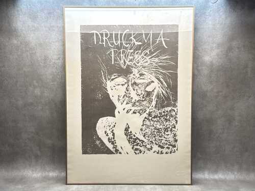 Artist unknown, Druckma Press. Screenprint on paper