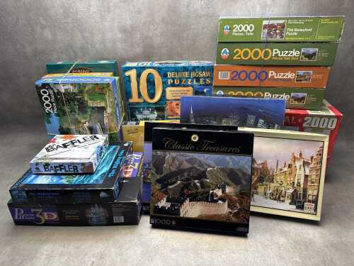 Assorted jigsaw puzzles