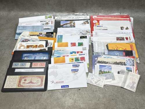 Assorted stamps, including Vietnam War