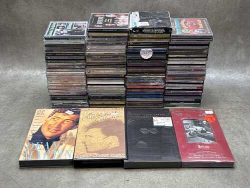CDs, some sealed, including Prince, Michael Jackson, Nick Cave and the Bad Seeds