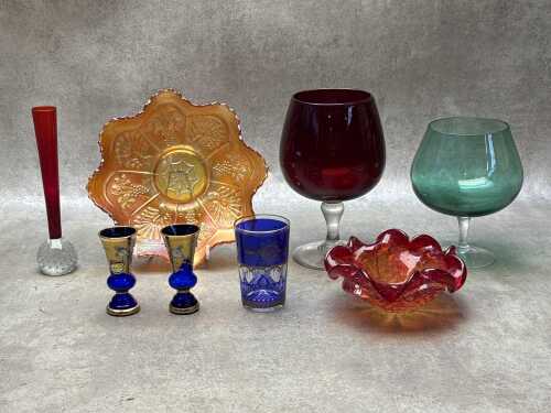 Mid-century decorative glassware