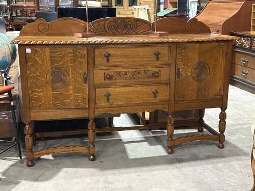Art Deco oak sideboard