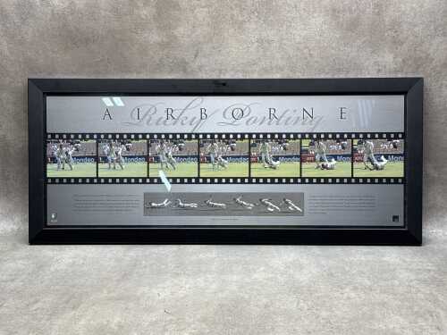 Ricky Ponting 'Airborne' limited edition print. (unnumbered/2000)