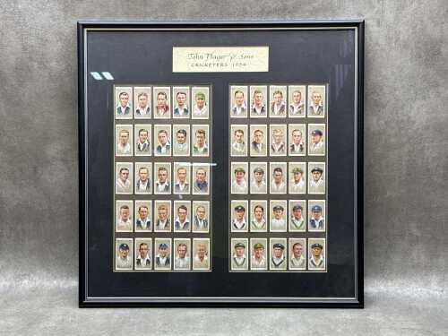 John Player & Sons 'Cricketers 1934' cigarette cards