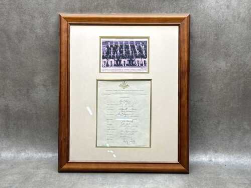 Cricket memorabilia including Australian Board of Control for International Cricket