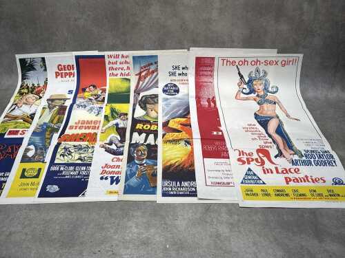 Eight movie posters, including Shenandoah