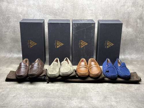 Four NEW pairs of Nappa Tori Australia leather men's shoes, size UK 6
