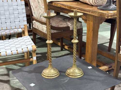 Pair of vintage brass candlesticks