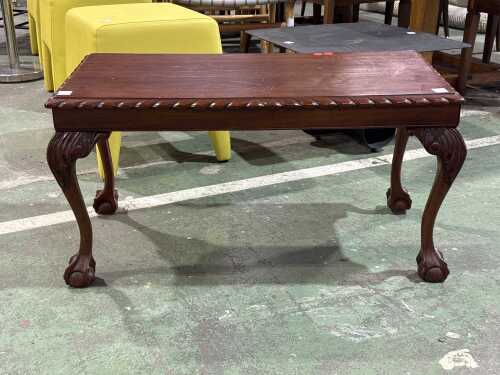 Chippendale-style mahogany coffee table