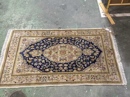 Persian Gold and Blue toned Floor rug