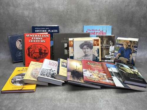 Australian history books including biographies