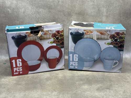 New stock, Two Royal Norfolk ceramic 16 piece dinner sets in boxes