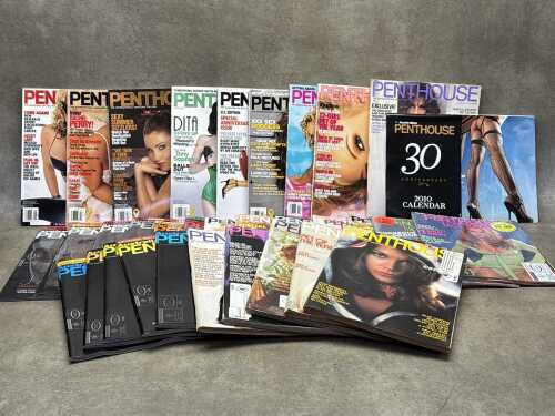 Collectable adult magazines (adult content), including Australian Penthouse