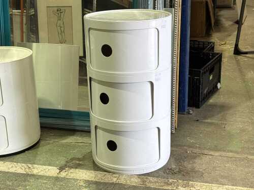 Kartell-style three-tier storage unit