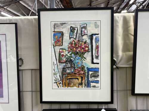 Kate Birrell, still life, 2020. Watercolour and gouache painting on paper
