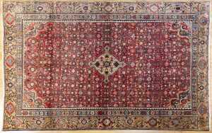 Persian Hamadan rug, hand-knotted wool, 300 x 190cm