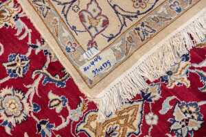 Very fine Persian Nain rug, hand-knotted wool with silk inlay, 310 x 195cm - 6