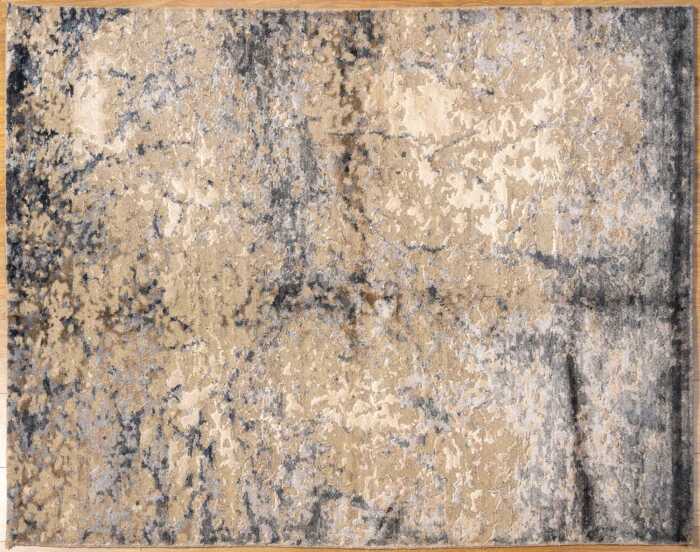 Indo Jaipur rug, hand-knotted silk and wool, 154 x 122cm