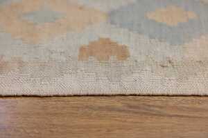 Afghan over-dyed kilim runner, hand-woven wool, 241 x 84cm - 4