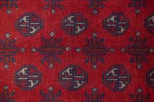 Afghan Turkoman rug, hand-knotted wool, 187 x 83cm - 3