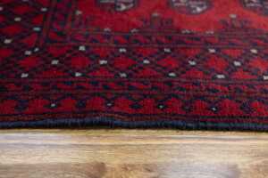 Afghan Turkoman rug, hand-knotted wool, 187 x 83cm - 4