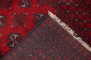 Afghan Turkoman rug, hand-knotted wool, 187 x 83cm - 5