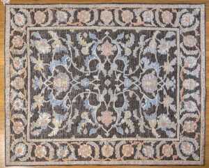 Indo Jaipur rug, hand-knotted silk and wool, 307 x 247cm