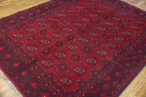 Afghan Turkman rug, hand-knotted wool, 187 x 145cm - 2