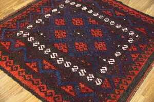 Afghan Kilim rug, hand-woven wool, 133 x 120cm - 2