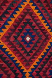Afghan Kilim rug, hand-woven wool, 285 x 195cm - 3