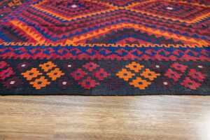 Afghan Kilim rug, hand-woven wool, 285 x 195cm - 4