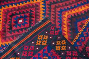 Afghan Kilim rug, hand-woven wool, 285 x 195cm - 5