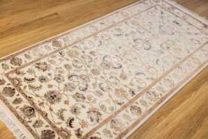 Indo-Persian Kashan rug, hand-knotted silk and wool, 87 x 183cm - 2