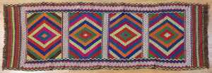 Moroccan runner, hand-woven wool, 196 x 63cm
