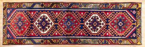 Persian Hamadan runner, hand-knotted wool, 306 x 98cm