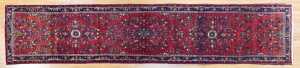 Persian Hamadan runner, hand-knotted wool, 407 x 85cm