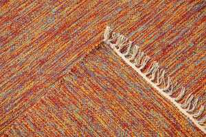 Indian dhurrie rug, hand-woven cotton, 200 x 300cm - 5