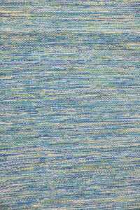 Flat-woven cotton kilim rug, aqua melange, 170 x 240cm - 3