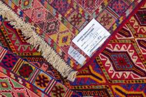 Fine Persian Soumak rug, hand-woven wool, 140 x 107cm - 6
