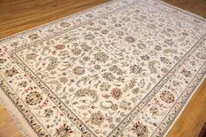 Fine Indo Persian Nain rug, hand-knotted wool with silk inlay, 285 x 182cm - 2