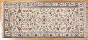 Fine Indo Persian Nain runner, hand-knotted wool with silk inlay, 184 x 85cm