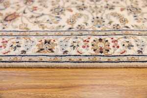 Fine Indo Persian Nain runner, hand-knotted wool with silk inlay, 184 x 85cm - 4