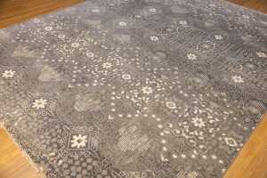 Indo Persian modern rug, hand-knotted wool with silk inlay, 298 x 240cm - 2